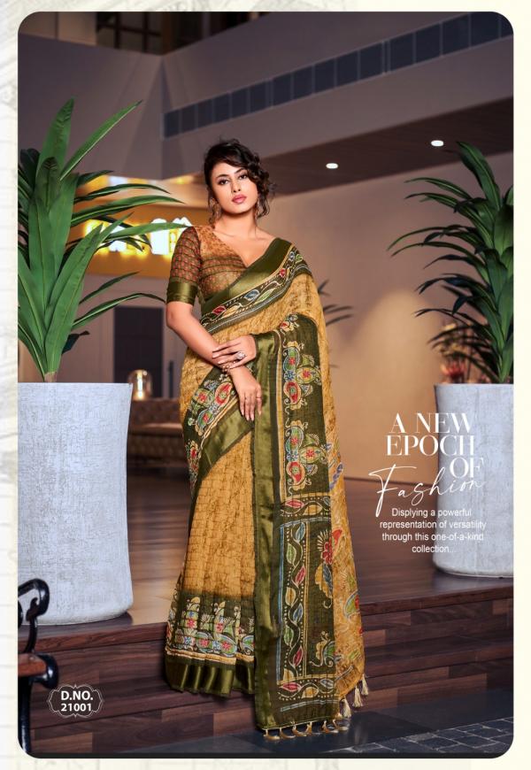 Vinamra Vastu Laxuria Vol 1 Fancy Cotton Printed Saree Collection